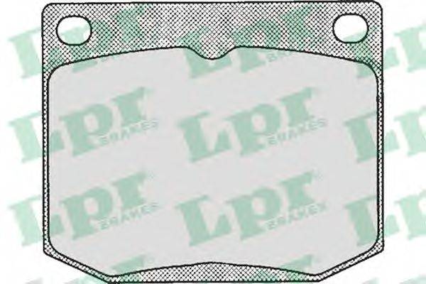 LPR 05P150 Комплект гальмівних колодок, дискове гальмо