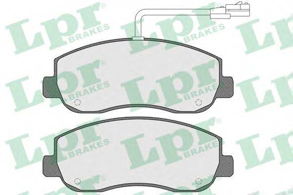 LPR 05P1579 Комплект гальмівних колодок, дискове гальмо