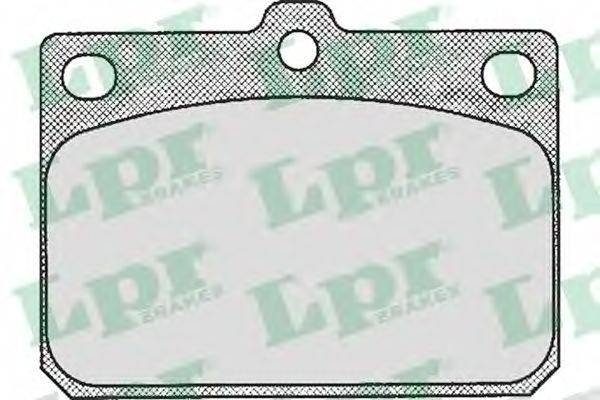 LPR 05P164 Комплект гальмівних колодок, дискове гальмо