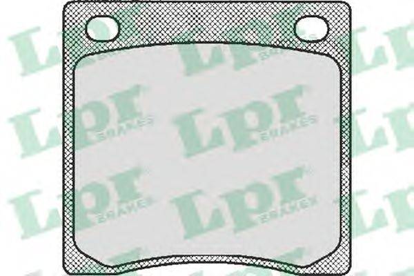LPR 05P165 Комплект гальмівних колодок, дискове гальмо