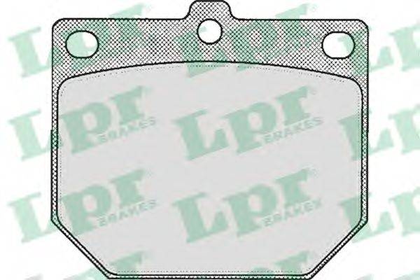 LPR 05P166 Комплект гальмівних колодок, дискове гальмо
