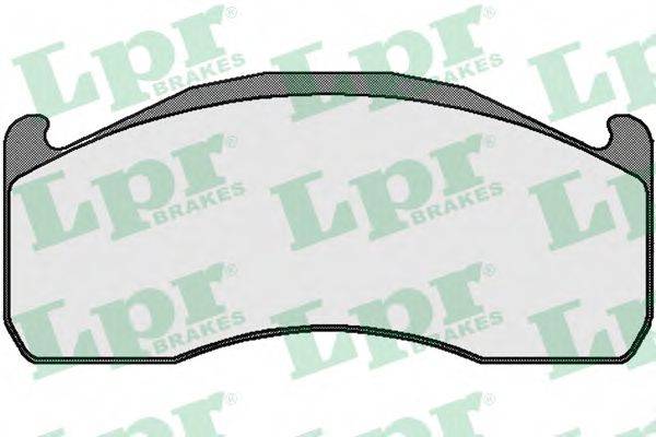 LPR 05P1685 Комплект гальмівних колодок, дискове гальмо