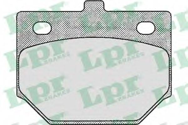 LPR 05P182 Комплект гальмівних колодок, дискове гальмо