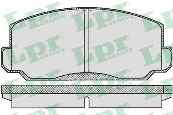 LPR 05P183 Комплект гальмівних колодок, дискове гальмо