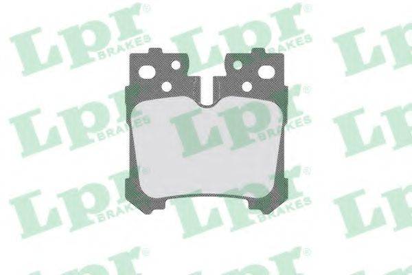 LPR 05P1849 Комплект гальмівних колодок, дискове гальмо