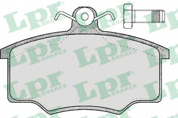 LPR 05P188 Комплект гальмівних колодок, дискове гальмо
