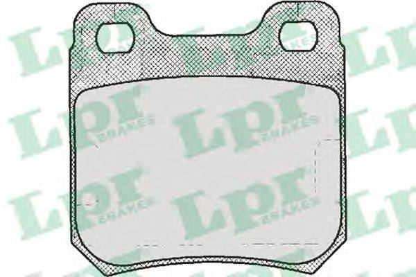LPR 05P206 Комплект гальмівних колодок, дискове гальмо