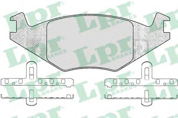 LPR 05P223 Комплект гальмівних колодок, дискове гальмо