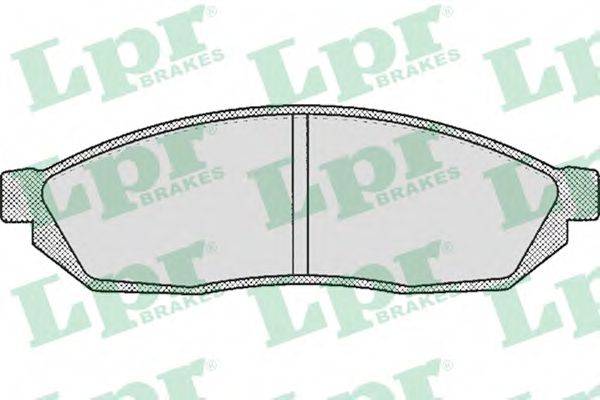 LPR 05P245 Комплект гальмівних колодок, дискове гальмо