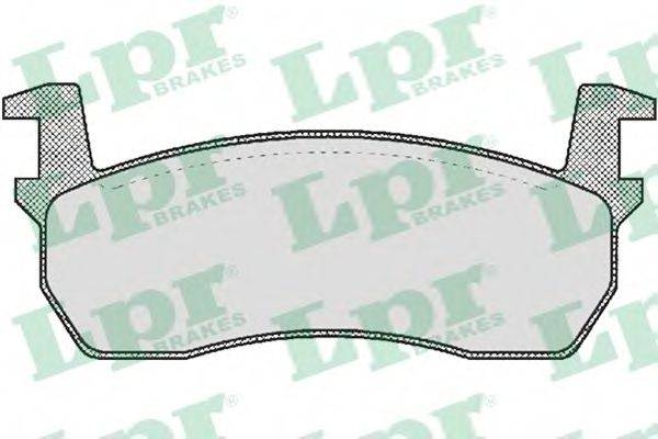 LPR 05P313 Комплект гальмівних колодок, дискове гальмо