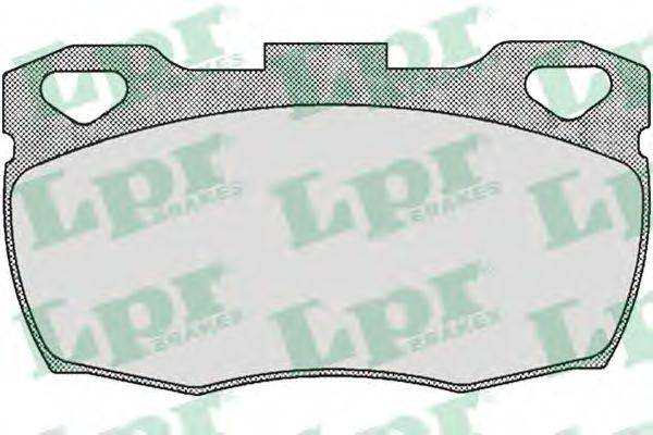 LPR 05P332 Комплект гальмівних колодок, дискове гальмо