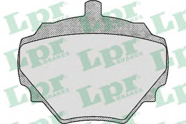 LPR 05P392 Комплект гальмівних колодок, дискове гальмо