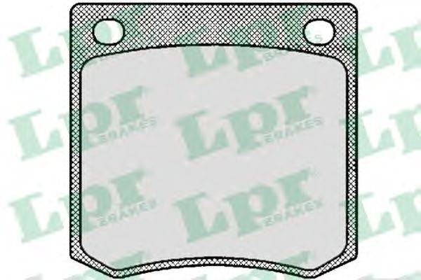 LPR 05P394 Комплект гальмівних колодок, дискове гальмо
