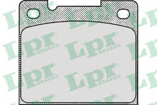 LPR 05P438 Комплект гальмівних колодок, дискове гальмо