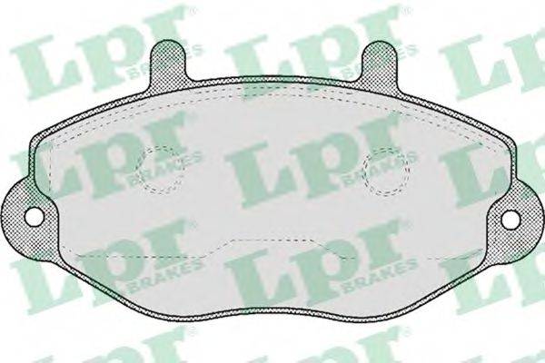 LPR 05P482 Комплект гальмівних колодок, дискове гальмо
