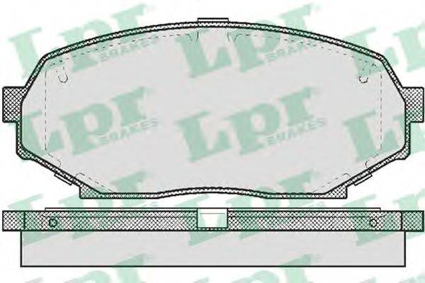 LPR 05P525 Комплект гальмівних колодок, дискове гальмо