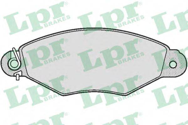 LPR 05P662 Комплект гальмівних колодок, дискове гальмо