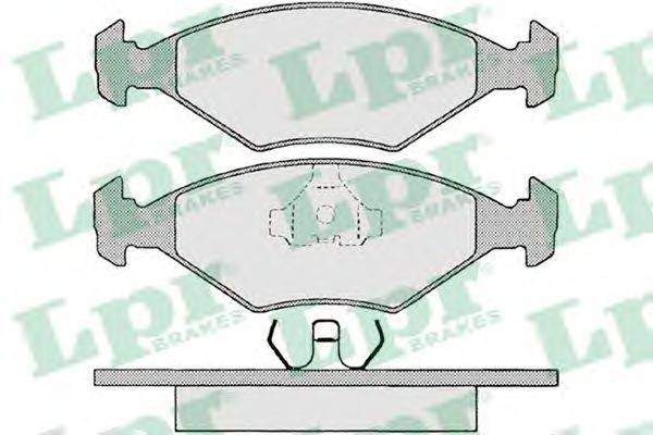 LPR 05P679 Комплект гальмівних колодок, дискове гальмо