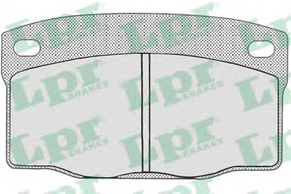 LPR 05P681 Комплект гальмівних колодок, дискове гальмо