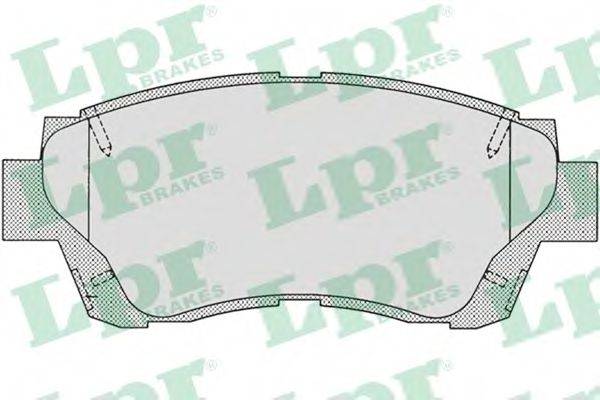 LPR 05P701 Комплект гальмівних колодок, дискове гальмо