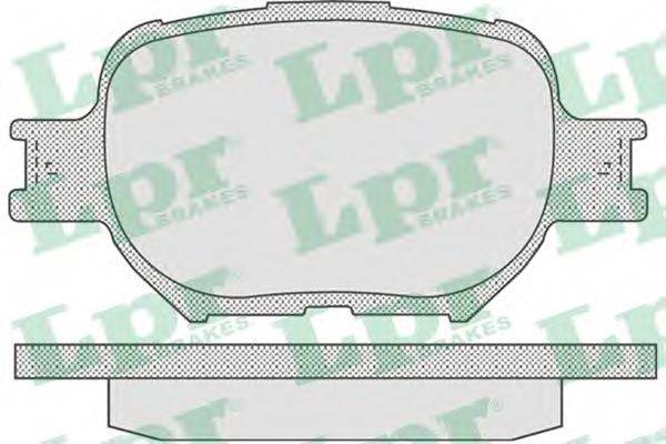 LPR 05P837 Комплект гальмівних колодок, дискове гальмо
