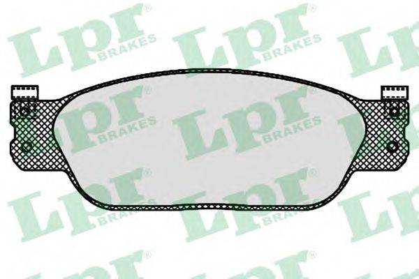 LPR 05P843 Комплект гальмівних колодок, дискове гальмо