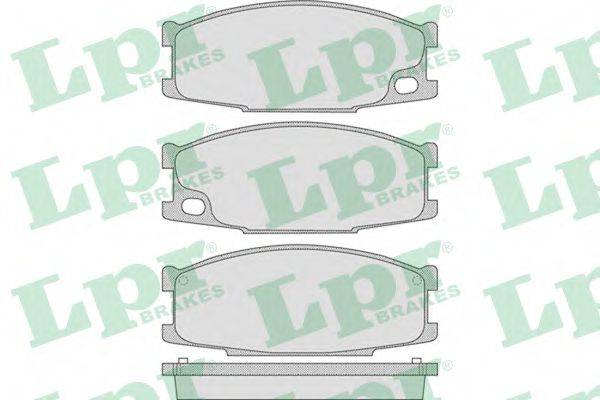 LPR 05P892 Комплект гальмівних колодок, дискове гальмо