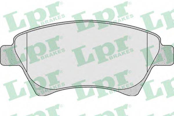 LPR 05P911 Комплект гальмівних колодок, дискове гальмо