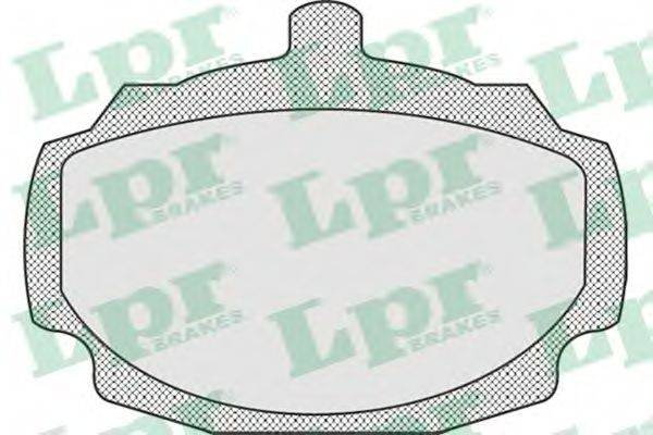 LPR 05P923 Комплект гальмівних колодок, дискове гальмо