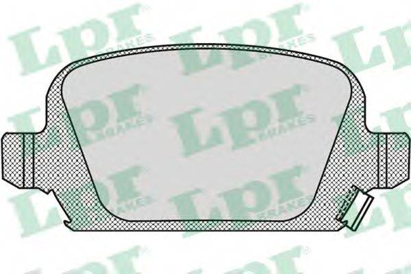 LPR 05P998 Комплект гальмівних колодок, дискове гальмо