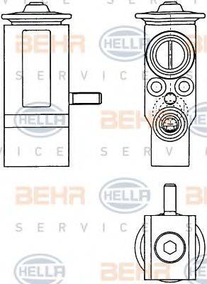 HELLA 8UW351303381 Розширювальний клапан, кондиціонер