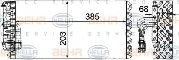 HELLA 8FV351330101 Випарник, кондиціонер