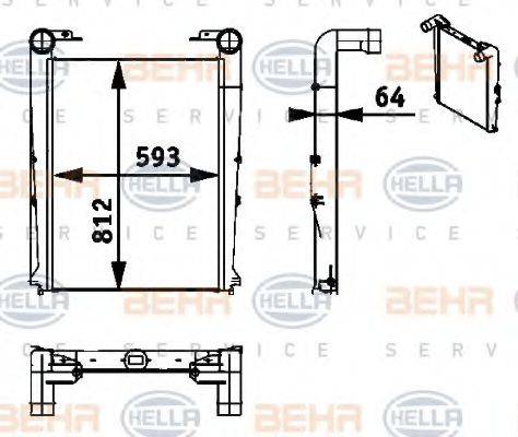 Інтеркулер HELLA 8ML 376 722-011 Інтеркулер HELLA 8ML 376 722-011