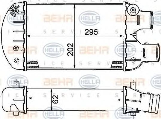 HELLA 8ML376776271 Інтеркулер