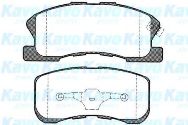KAVO PARTS BP1510 Комплект гальмівних колодок, дискове гальмо