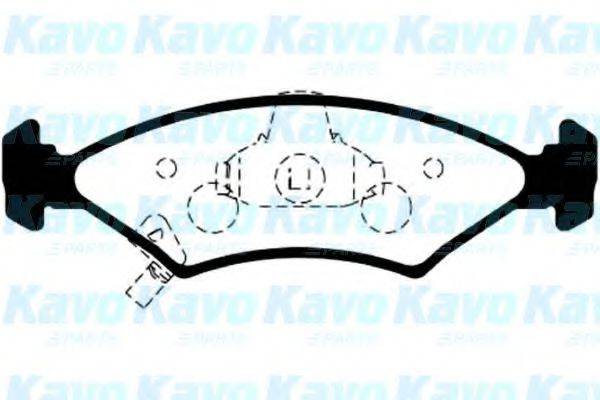 KAVO PARTS BP4006 Комплект гальмівних колодок, дискове гальмо