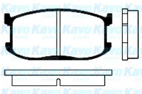 KAVO PARTS BP4502 Комплект гальмівних колодок, дискове гальмо