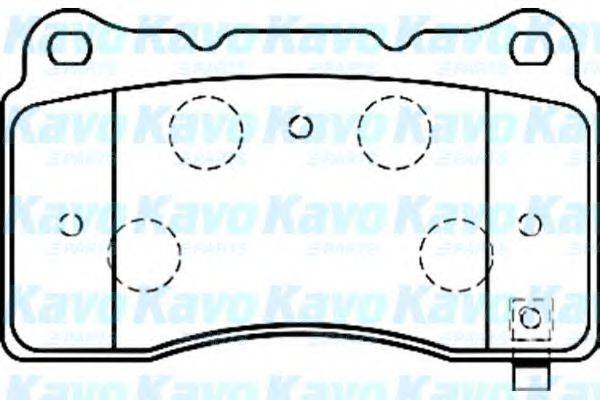 KAVO PARTS BP5539 Комплект гальмівних колодок, дискове гальмо