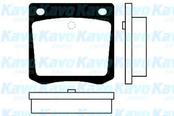 KAVO PARTS BP6540 Комплект гальмівних колодок, дискове гальмо
