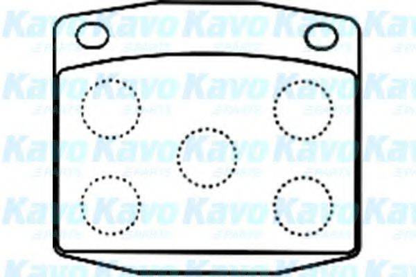 KAVO PARTS BP6586 Комплект гальмівних колодок, дискове гальмо