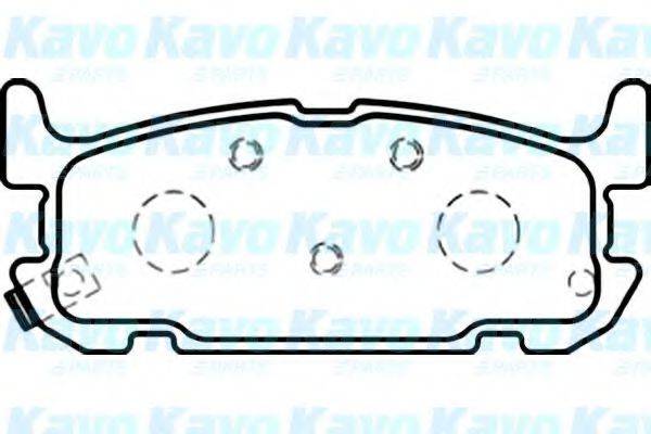 KAVO PARTS BP6589 Комплект гальмівних колодок, дискове гальмо