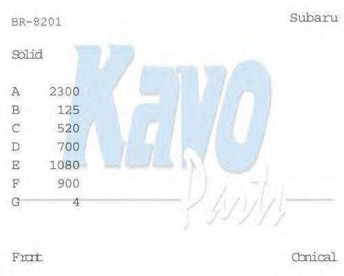 KAVO PARTS BR8201 гальмівний диск