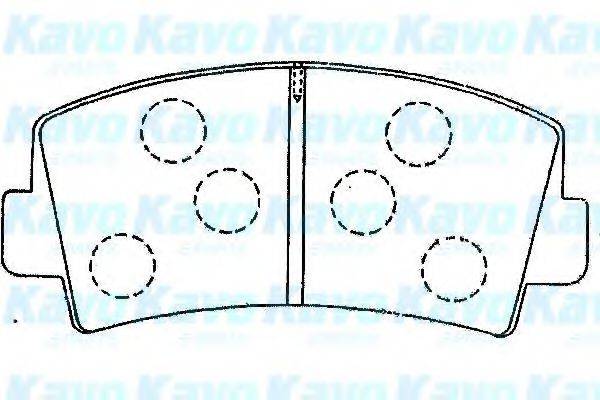 KAVO PARTS BP4565 Комплект гальмівних колодок, дискове гальмо