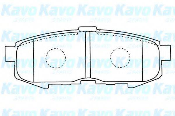 KAVO PARTS BP4569 Комплект гальмівних колодок, дискове гальмо