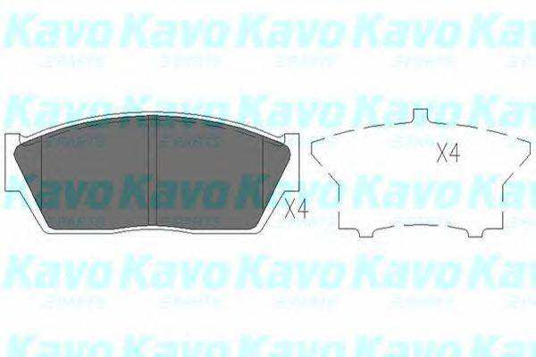KAVO PARTS KBP2017 Комплект гальмівних колодок, дискове гальмо