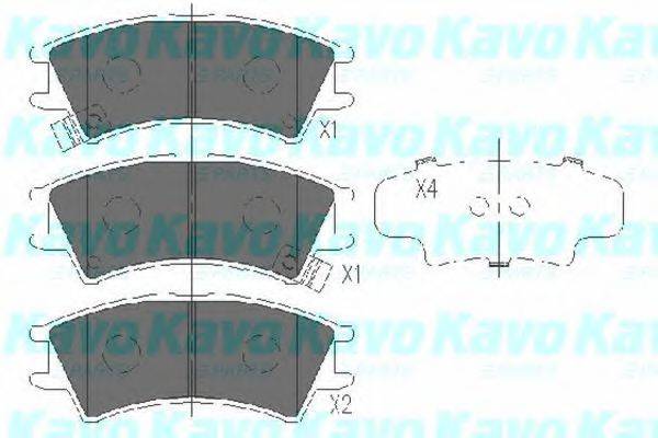 KAVO PARTS KBP3004 Комплект гальмівних колодок, дискове гальмо