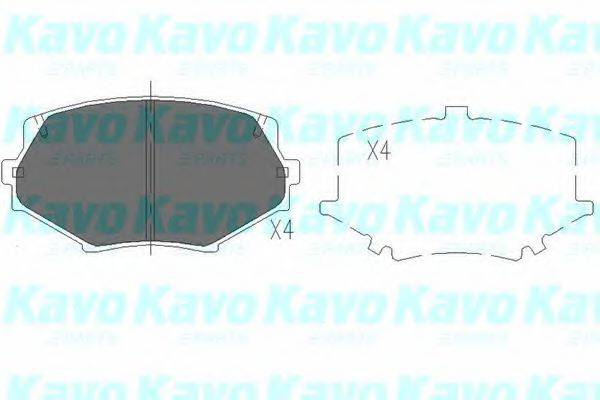 KAVO PARTS KBP4527 Комплект гальмівних колодок, дискове гальмо