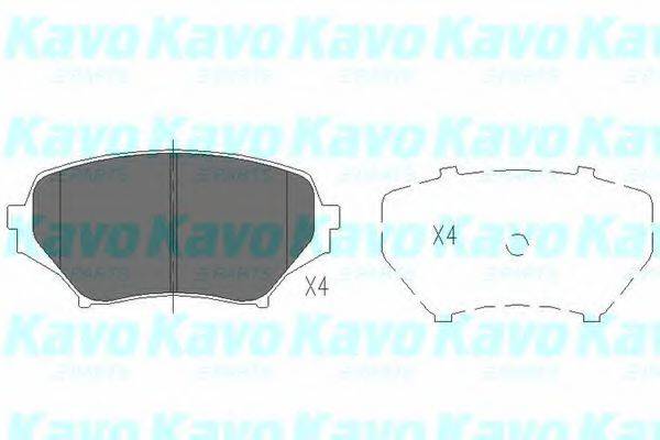 KAVO PARTS KBP4550 Комплект гальмівних колодок, дискове гальмо