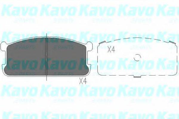 KAVO PARTS KBP5521 Комплект гальмівних колодок, дискове гальмо