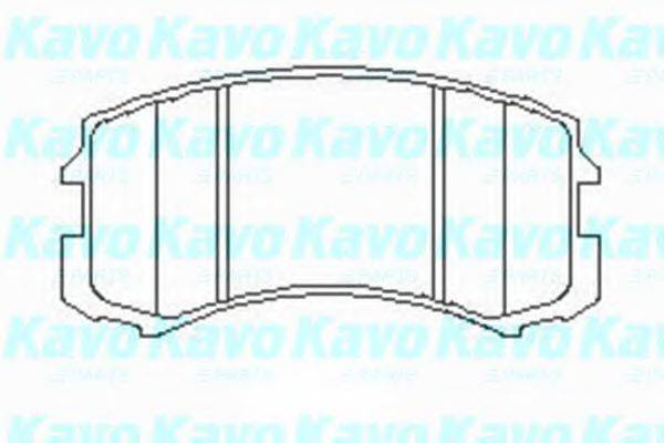 KAVO PARTS KBP5537 Комплект гальмівних колодок, дискове гальмо